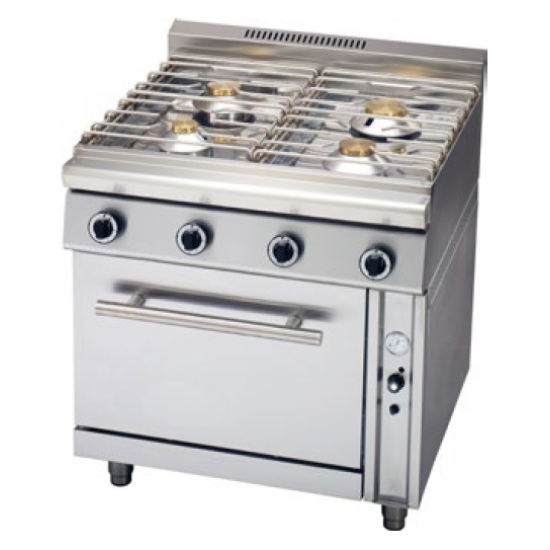 Κουζίνες αερίου - εστιαση - εξοπλισμος - Κουζίνα με Φούρνο Αερίου Panaritis GCOV 470 Restaurant Chef Κουζίνες Αερίου